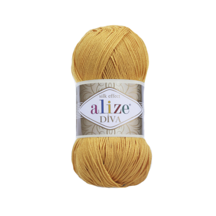 Diva (Alize) 488 шафран, пряжа 100г