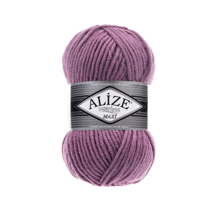 Superlana maxi (Alize) 28 сухая роза, пряжа 100г