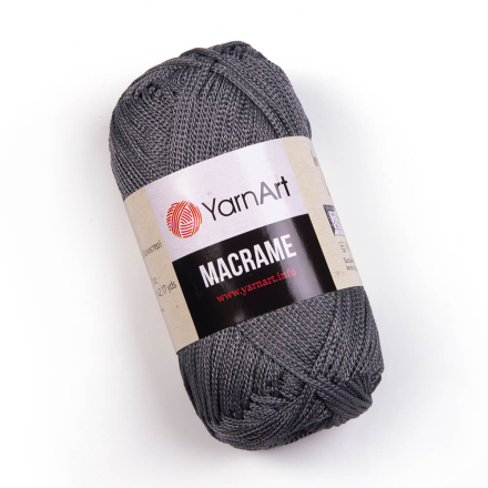Macrame (Yarnart) 159 тём.серый, пряжа 90г