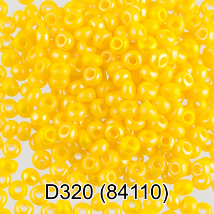 84110 (D320) желтый круглый бисер Preciosa 5г