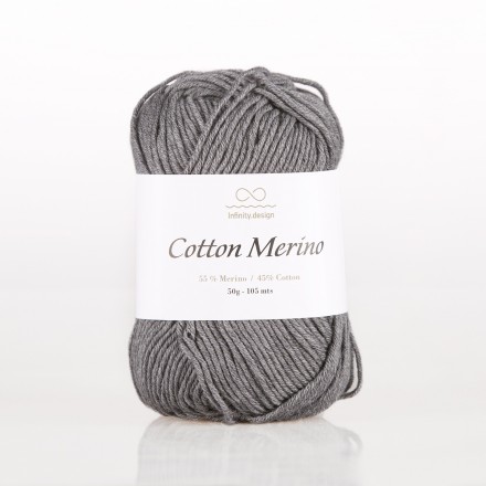 Cotton Merino (Infinity) 5873 серый, пряжа 50г
