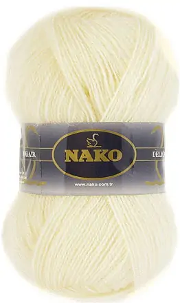 Mohair Delicate (Nako) 256-6103 молочный, пряжа 100г