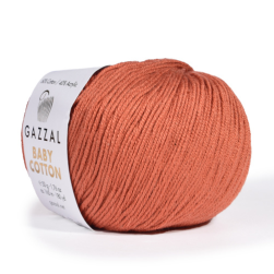 Baby Cotton (Gazzal) 3454 корица, пряжа 50г
