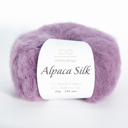 Alpaca Silk (Infinity) 5042 фиолетовый, пряжа 25г