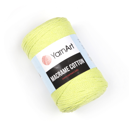 Macrame Cotton (Yarnart) 755 салат, пряжа 250г