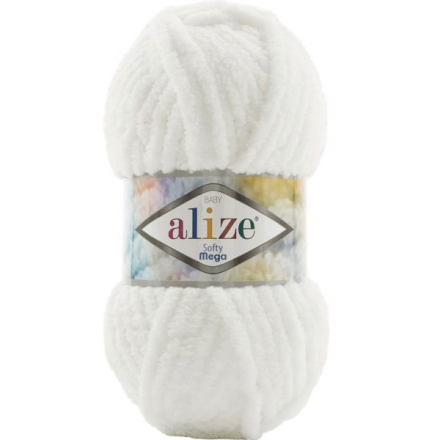Softy Mega (Alize) 450 суровый, пряжа 100г