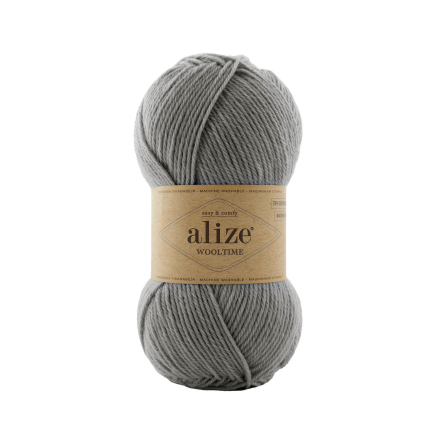 Wooltime (Alize) 21 св.серый, пряжа 100г