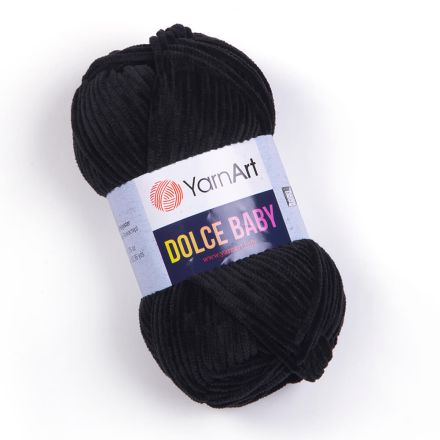 Dolce Baby (Yarnart) 742 черный, пряжа 50г