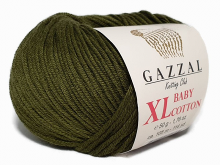 Baby Cotton XL (Gazzal) 3463 болото, пряжа 50г
