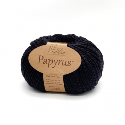 Papyrus (Fibra Natura) 229-26 черный, пряжа 50г