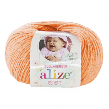 Baby Wool (Alize) 81 персик, пряжа 50г