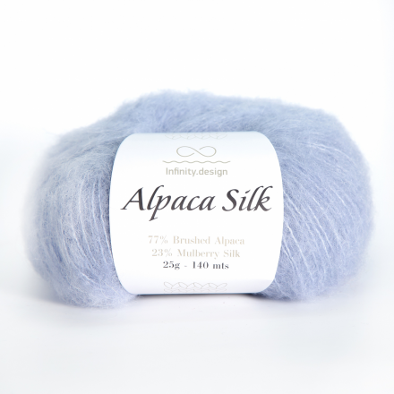 Alpaca Silk (Infinity) 5930 голубой, пряжа 25г