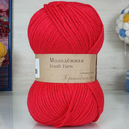 Молодежная (Пехорка) 58 коралл, пряжа 200г