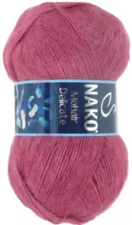 Mohair Delicate (Nako) 327 т.брусника, пряжа 100г