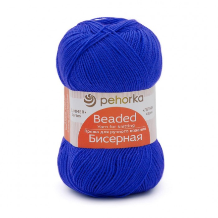 Бисерная (Пехорка) 242 гжель, пряжа 100г
