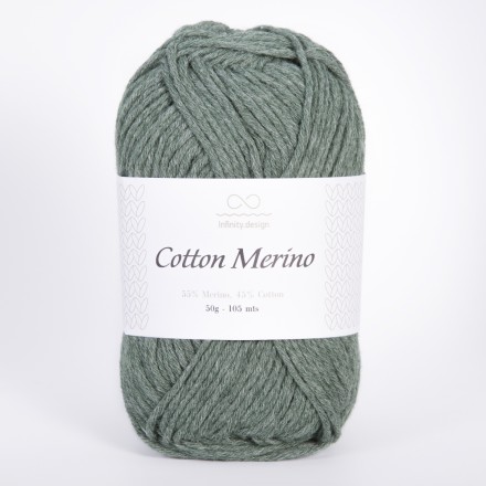 Cotton Merino (Infinity) 8072 мох, пряжа 50г