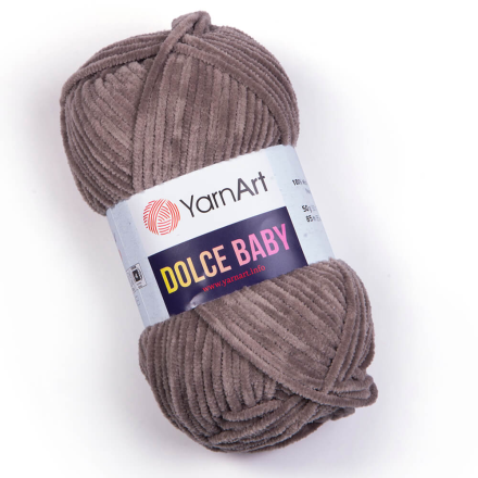 Dolce Baby (Yarnart) 754 темно бежевый, пряжа 50г