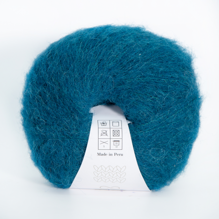 Alpaca Silk (Infinity) 6545 морская волна, пряжа 25г