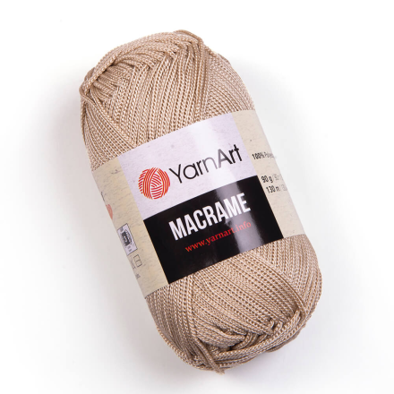 Macrame (Yarnart) 166 бежевый, пряжа 90г