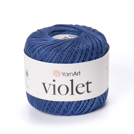 Violet (Yarnart) 154 синий, пряжа 50г