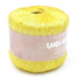 Paillettes LG (Lana Gatto) 8935 желтый, пряжа 25г