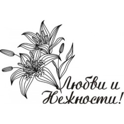STAMP438 &quot;Любви и Нежности!&quot; штамп для рукоделия