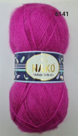 Mohair Delicate (Nako) 4975-6141 малиновый, пряжа 100г