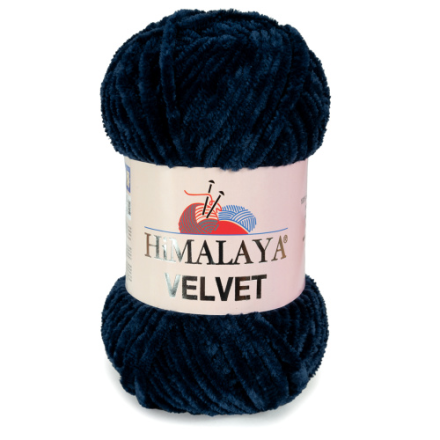 Velvet (Himalaya) 90080 темно-синий, пряжа 100г