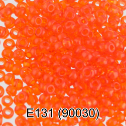 90030 (E131) яр.оранжевый круглый бисер Preciosa 5г