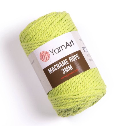 Macrame rope (Yarnart) 755 салатовый, пряжа 250г