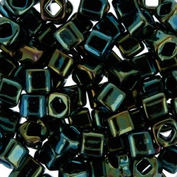TOHO CUBE 3 мм 0084 зеленый, бисер 5 г (Япония)