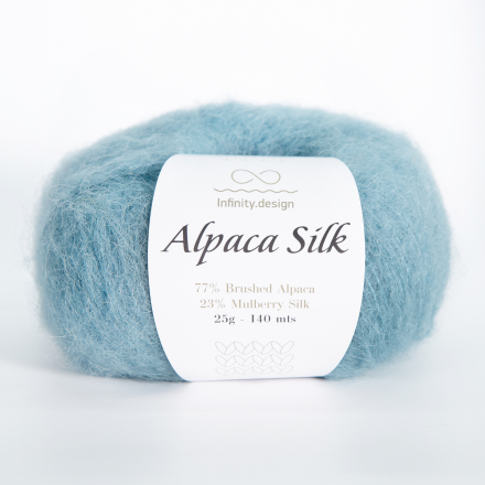 Alpaca Silk (Infinity) 7252 синий, пряжа 25г