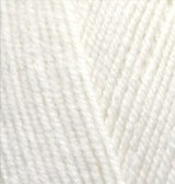Lanagold Fine (Alize) 62 молочный, пряжа 100г