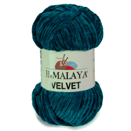 Velvet (Himalaya) 90081 морская волна, пряжа 100г