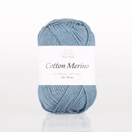 Cotton Merino (Infinity) 6033 джинсовый, пряжа 50г