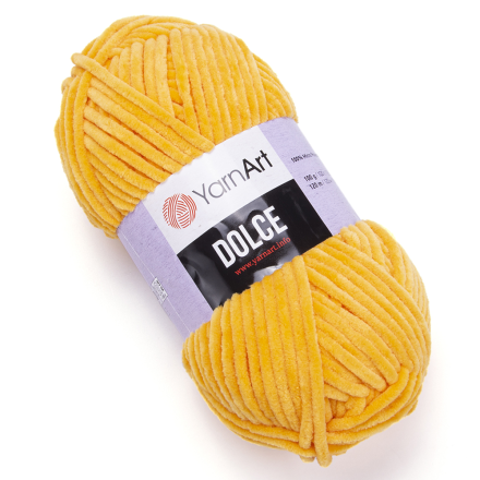 Dolce (Yarnart) 853 желтый, пряжа 100г