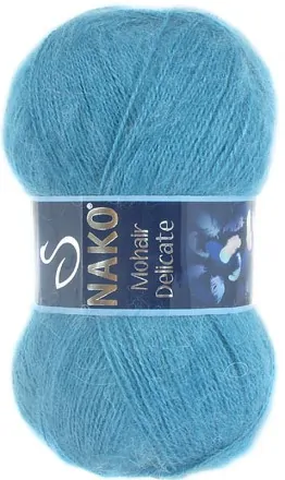 Mohair Delicate (Nako) 6498-6123 св.морская волна, пряжа 100г
