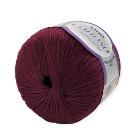 Lino (Lanoso) 957 бордовый, пряжа 50г