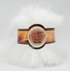 Single (Lanoso) 955 белый, пряжа 100г