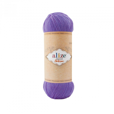 Superwash Artisan (Alize) 44 фиолетовый, пряжа 100г
