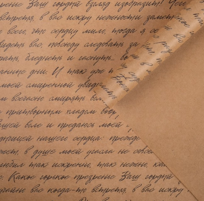 4947071 &quot;Литература&quot; бумага упаковочная крафт 50х70 см