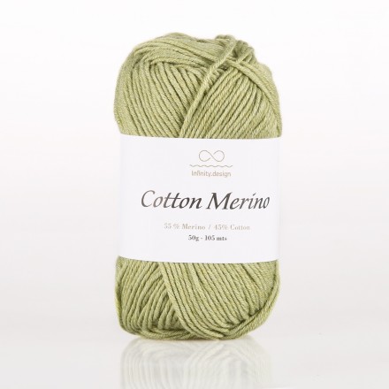 Cotton Merino (Infinity) 9544 оливковый, пряжа 50г