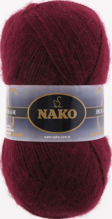 Mohair Delicate (Nako) 999-6110 бордовый, пряжа 100г