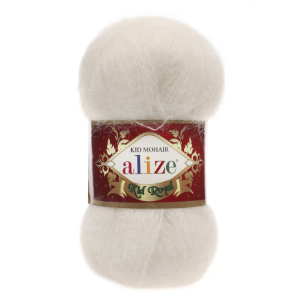 Kid Royal 50 (Alize) 62 кремовый, пряжа 50г