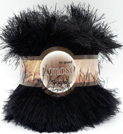 Single (Lanoso) 960 черный, пряжа 100г