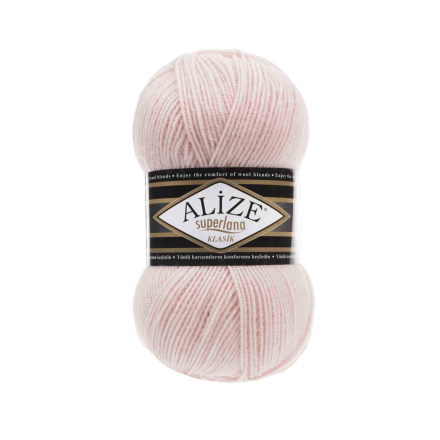 Superlana Klasik (Alize) 271 жемчужно-розовый, пряжа 100г
