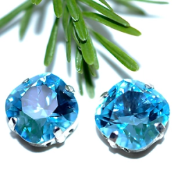 Страз в цапе 3010-122 Dark Aquamarine в серебряном цапе, квадрат 10х10 мм