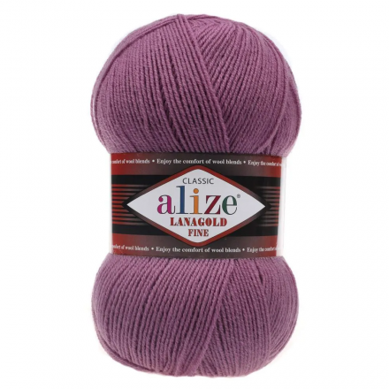 Lanagold Fine (Alize) 440 т.сухая роза, пряжа 100г