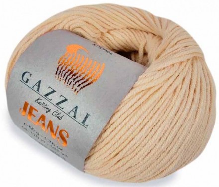 Jeans (Gazzal) 1113 св.бежевый, пряжа 50г