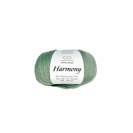 Harmony (Infinity) 8522 пыльный зеленый, пряжа 50г